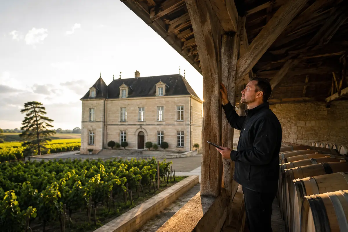 Traitement termites Lalande-de-Pomerol (33500) : vignoble argile et ruisseau Barbanne