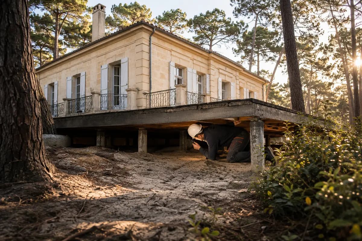 Traitement termites à Saint-Médard-en-Jalles (33160) : guide pour propriétaires en lisière de forêt de pins